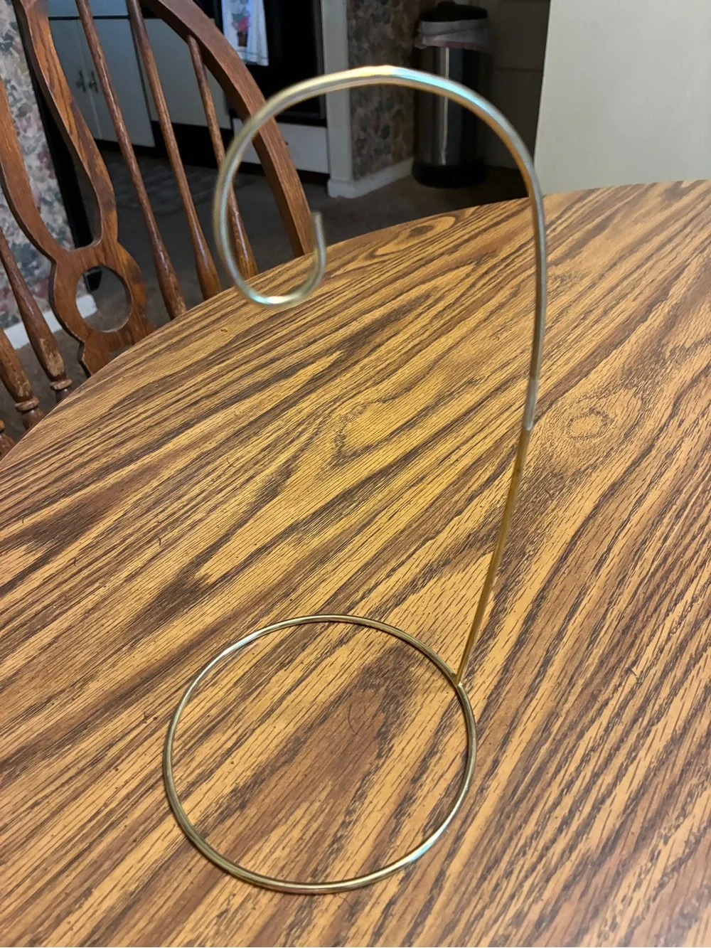 Ornament Holder. Display Stand for Glass Art, Suncatchers & Crafts. Brass Metal.